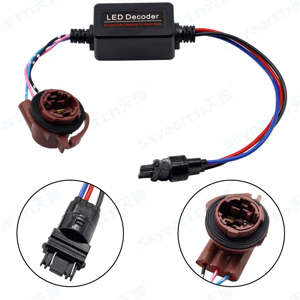 Fabricantes al por mayor de automóviles 1157 LED decodificador de errores BAY15D LED decodificador de luz de freno