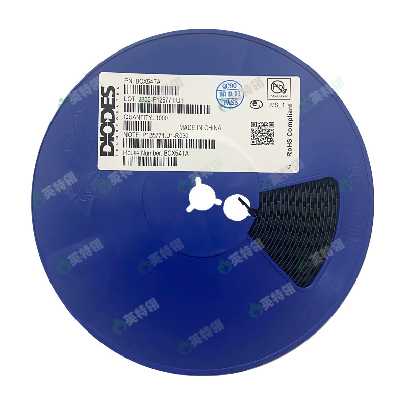 DIODES/Meitai оригинал BCX54TA SOT-89 45В 1А биполярный транзистор (BJT)