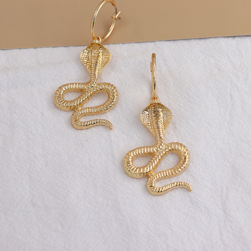 Alloy Animal Snake Earrings display picture 8