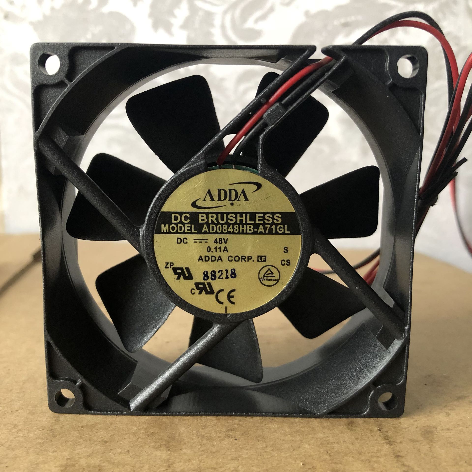 原装ADDA AD0848HB-A71GL 8025 48V 0.11A 2线三菱电梯变频器风扇