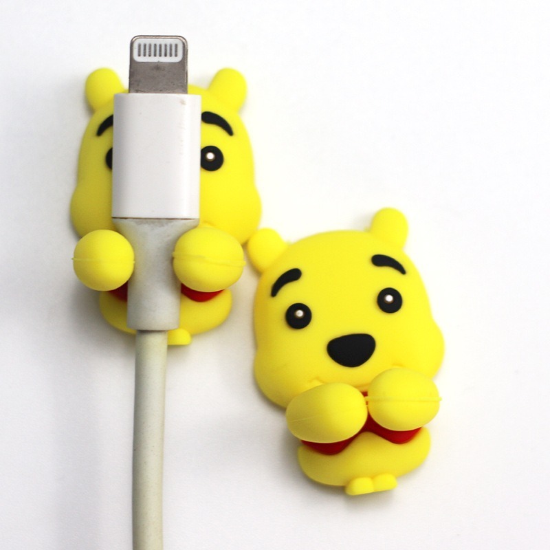 データケーブルストレージデスクトップホルダーかわいい漫画ケーブルオーガナイザーシームレスパンチフリーモバイル充電ケーブル固定クリップ|undefined