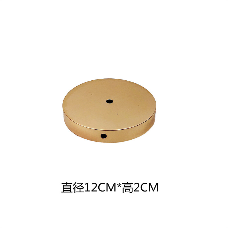 Plato plegable dorado 12x2