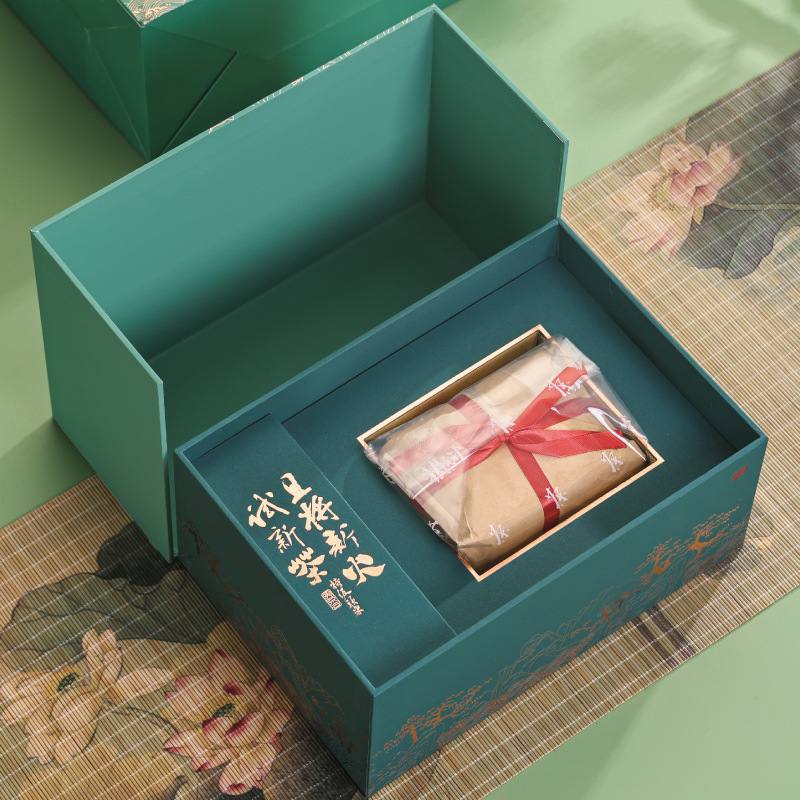 明前龙井茶叶包装盒空礼盒高档绿茶西湖龙井方包礼品盒半斤装通用