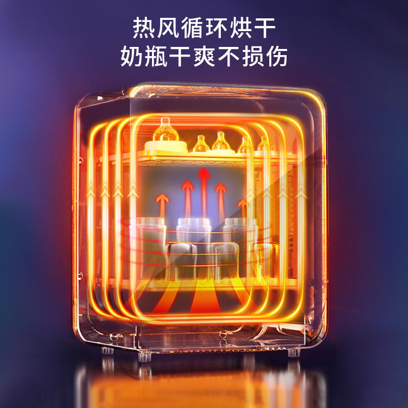 免沥水带烘干奶瓶消毒器二合一消毒柜婴儿紫外线大容量|undefined