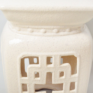 Modern Minimalist Ceramic Round Stool Square Classical New Chinese Style Round Stool Guzheng Stool Shoe Changing Stool Sitting Stool