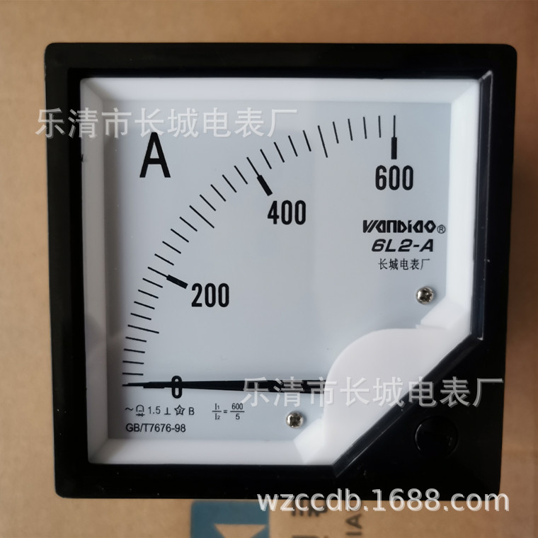 供应长城电表厂 6L2 600/5 交流指针式 电流测量仪表
