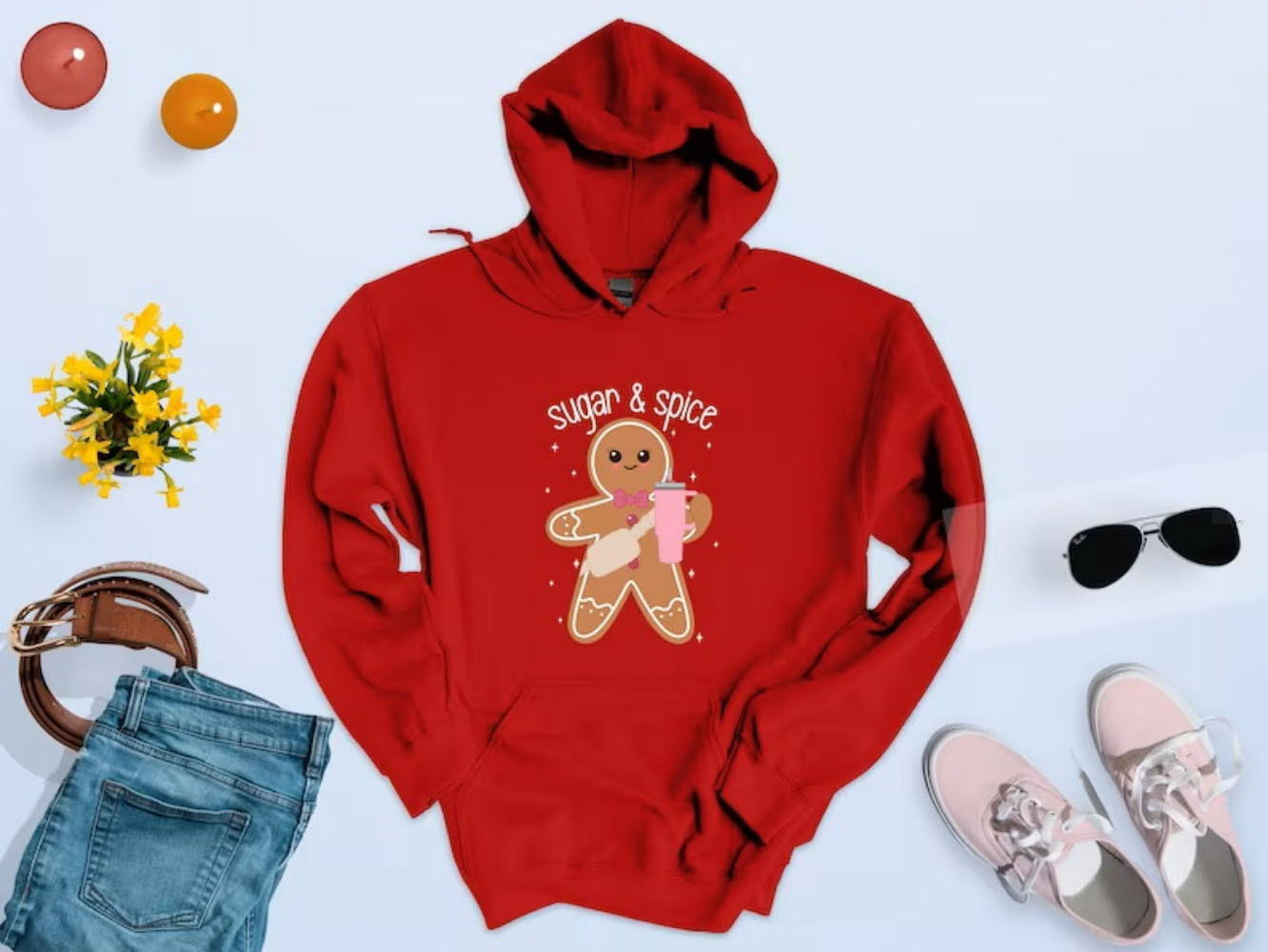 Sugar y Spice Sweatshirt Gingerbread Funny Ndy Xmas Hoodie