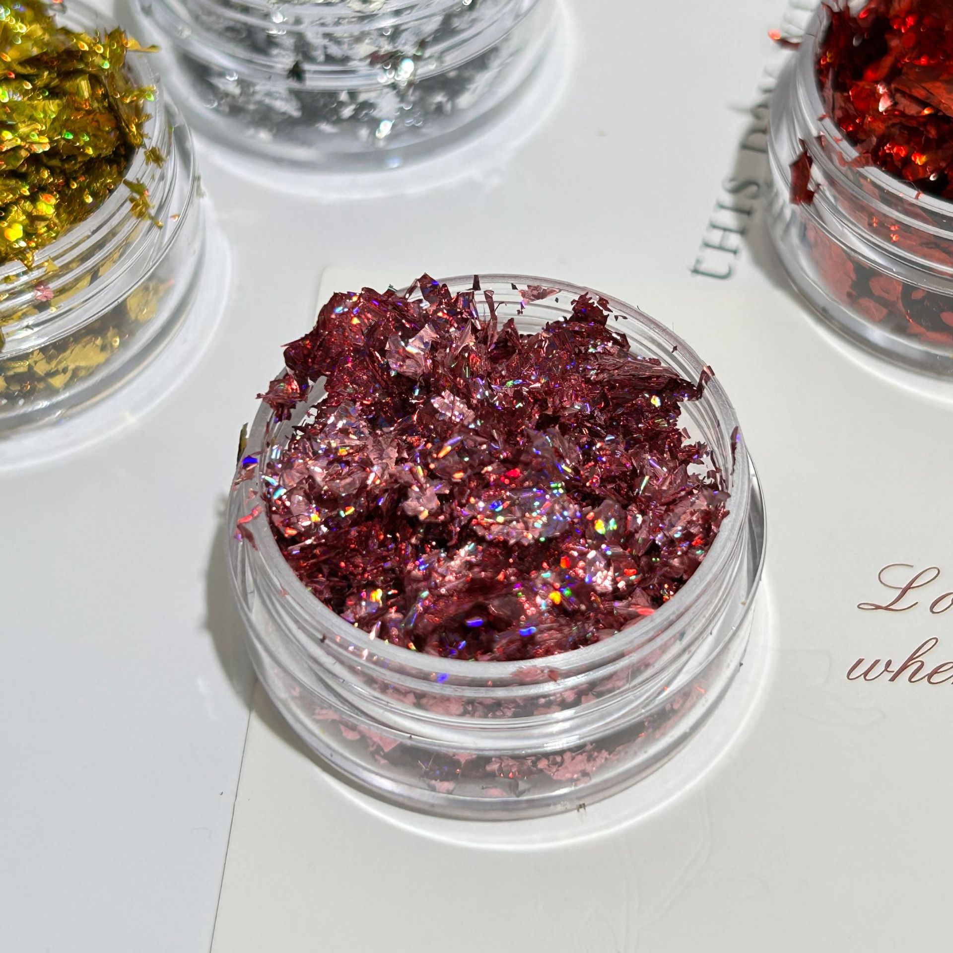 Gold Foil Nail Art Jewelry Gold Foil Fragments Internet Popular Nail Polish Glue Decorative Sticker Sequin E-commerce Cross-border