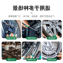 快速套筒棘轮扳手大中小飞双向万用汽修工具扳工业级齿家用扳手