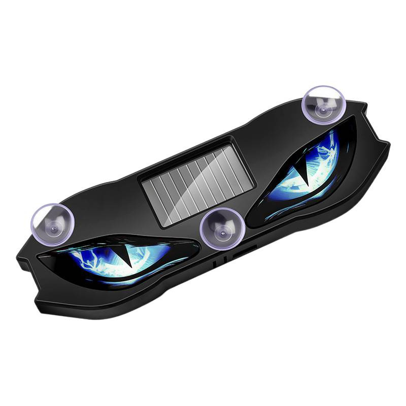Nuevo coche ojo dinámico luz ojo de halcón diablo ojo de atmósfera luz LED decoración luz de advertencia solar