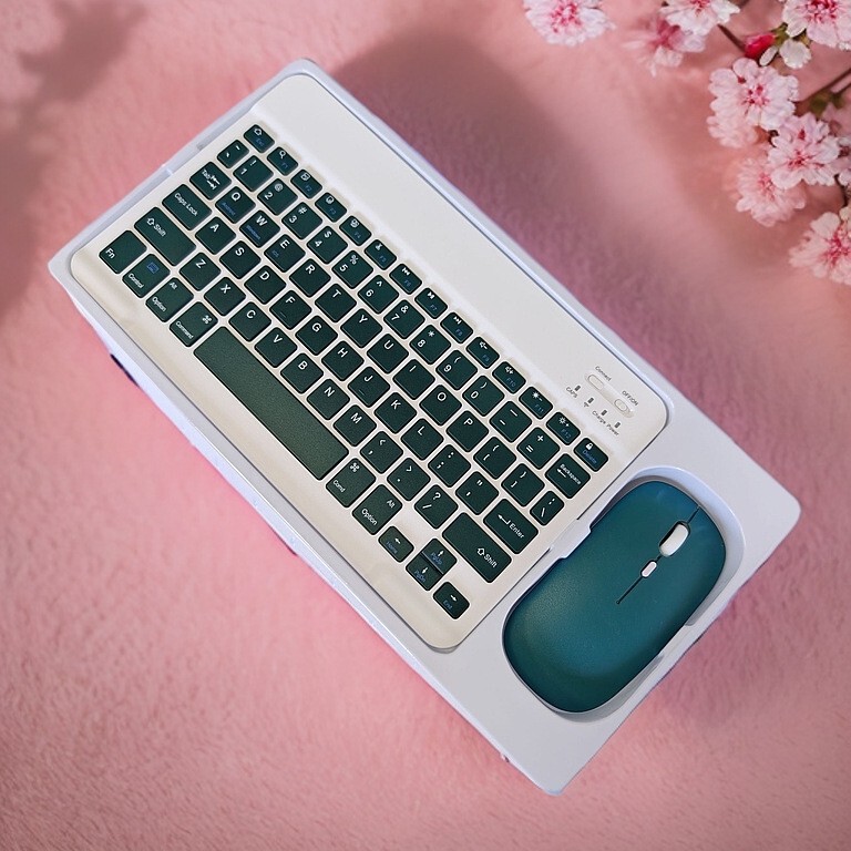 Bluetooth new laptop phablet candy-colored fast charging wireless keyboard suit charging mouse mute