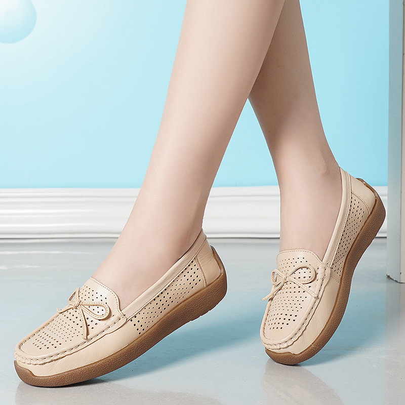 Nuevos zapatos Bean 26 primavera y verano suela suave hueco arco transpirable de moda superficial un zapato de moda simple