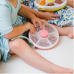 子供用おやつ収納ケース蓋付き家庭用携帯子供用おやつ回転フルーツプレートスナックボックス密封ドライフルーツプレート