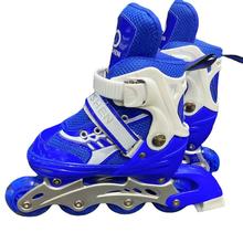 欧神轮滑鞋9085全闪套装带护具背包儿童成人多色可调溜冰鞋PU轮