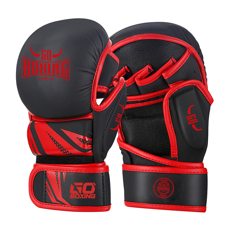 ZTTY guantes de boxeo forro grueso guantes de boxeo para adultos hombres y mujeres entrenamiento de Sanda lucha sacos de arena guantes de boxeo ufc
