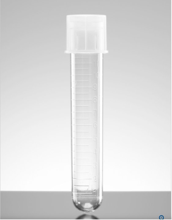 14ML，聚苯乙烯，圆底试管，锁扣帽 试管 货号352001