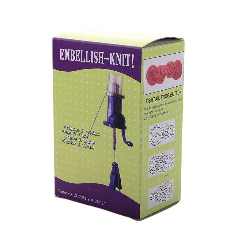 Tejedor de cuerda de mano de bricolaje Máquina de cuerda tejida a mano para el hogar Collar tejido Joyas Herramientas de bobinado Productos transfronterizos