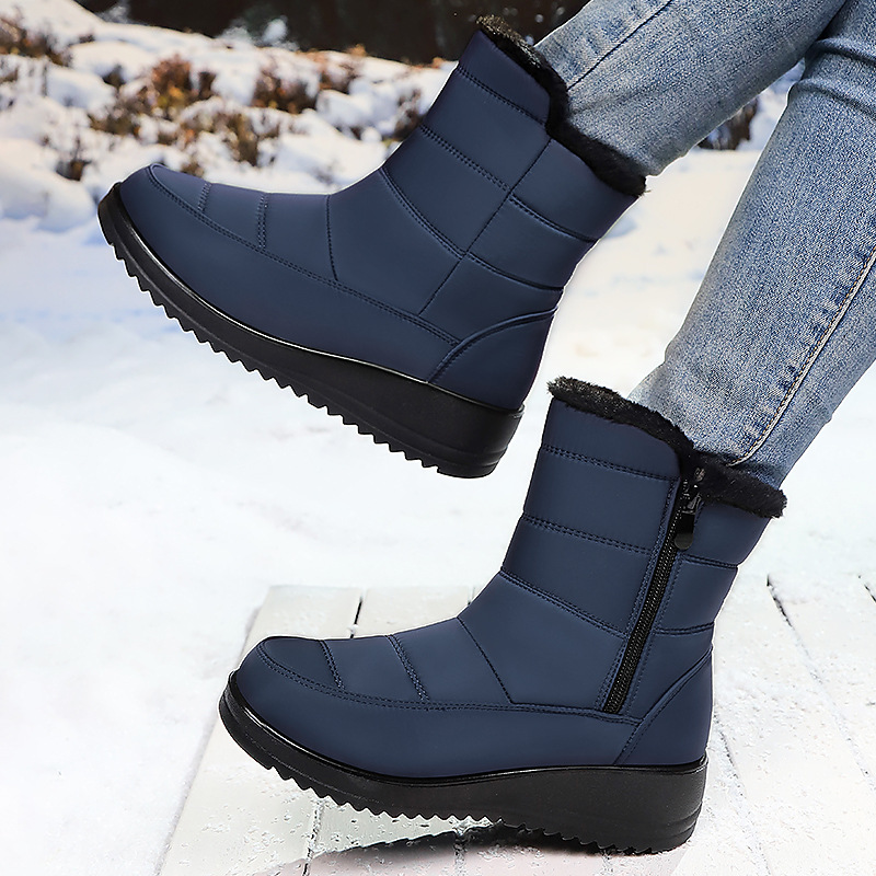 Zapatos de algodón de mujer zapatos de poliuretano transfronterizos botas de nieve gruesas botas de nieve calentadas botas cómodas