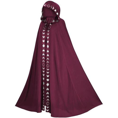 Cross-border new ruffled cape hooded cloak cloak shoulder wrap medieval renaissance Halloween cosplay costume