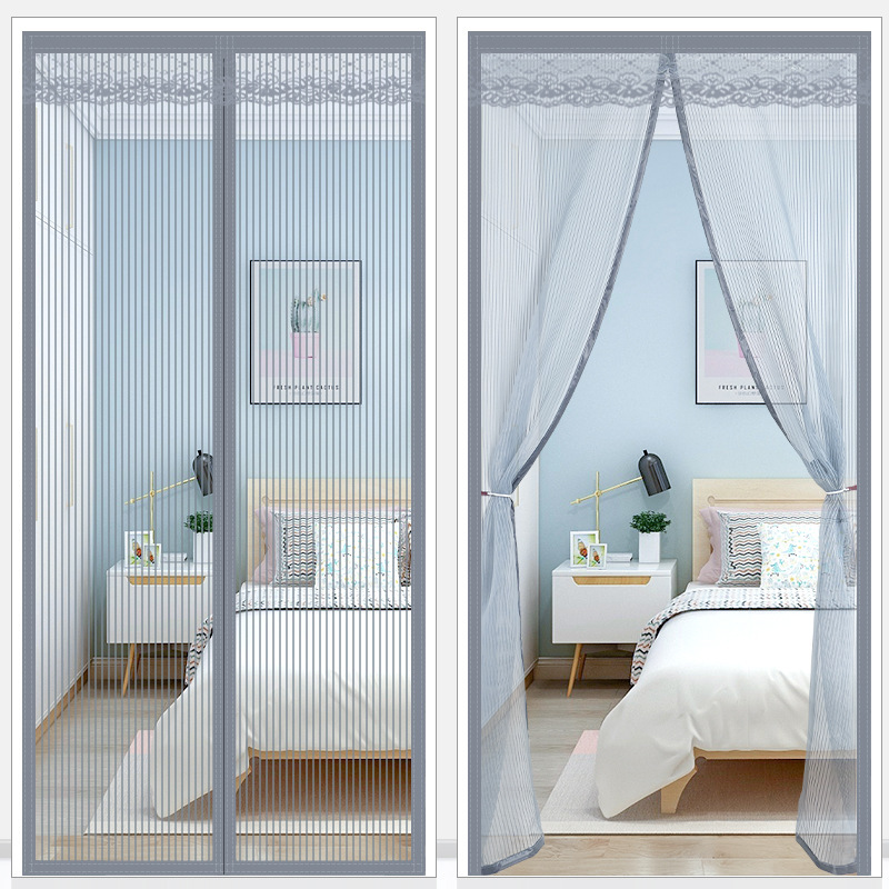 Door Curtain Anti-Mosquito 2025 New Summer Installation-Free Screen Door Household Blocking Gauze Summer Magnetic Partition Curtain