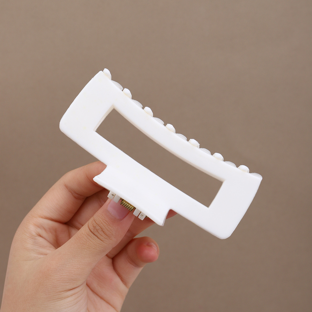 Pequeño cuadrado suave silicona clip para el cabello clip para el cabello suave anti-choque protección de la cabeza de back clip para el cabello resistente a caídas clip para el cabello duradero