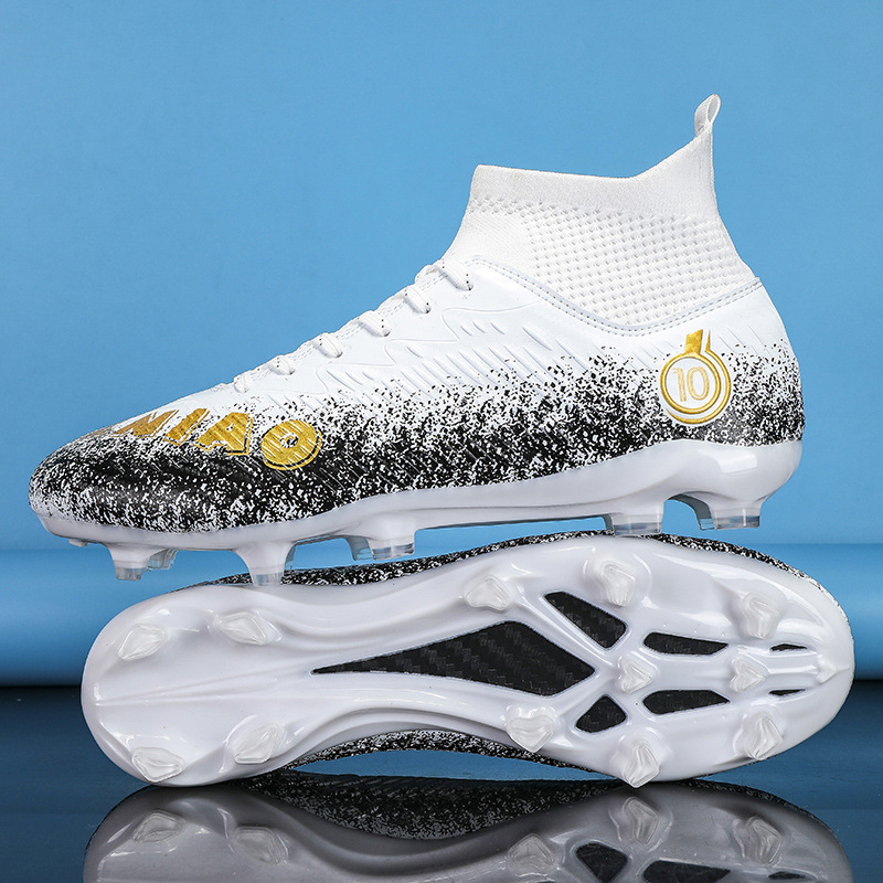 Best-selling High-top Football Shoes With Long Short Spikes, Non-slip Wear-resistant, Men, Women,_vogvips.com