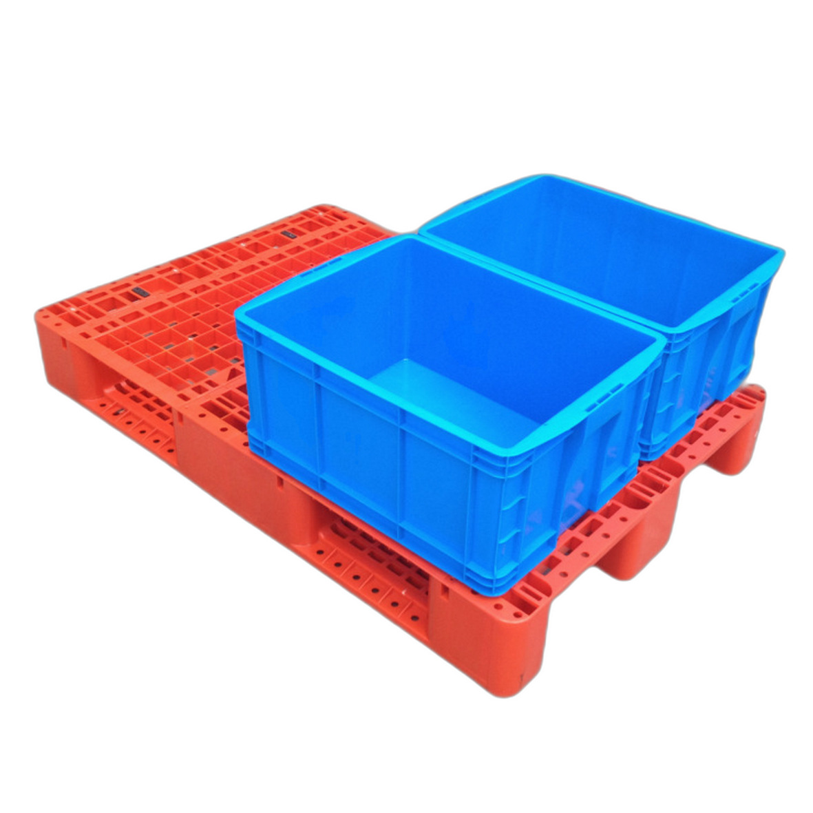 塑料卡板 仓库叉车塑料栈板1200*800*150川字托盘