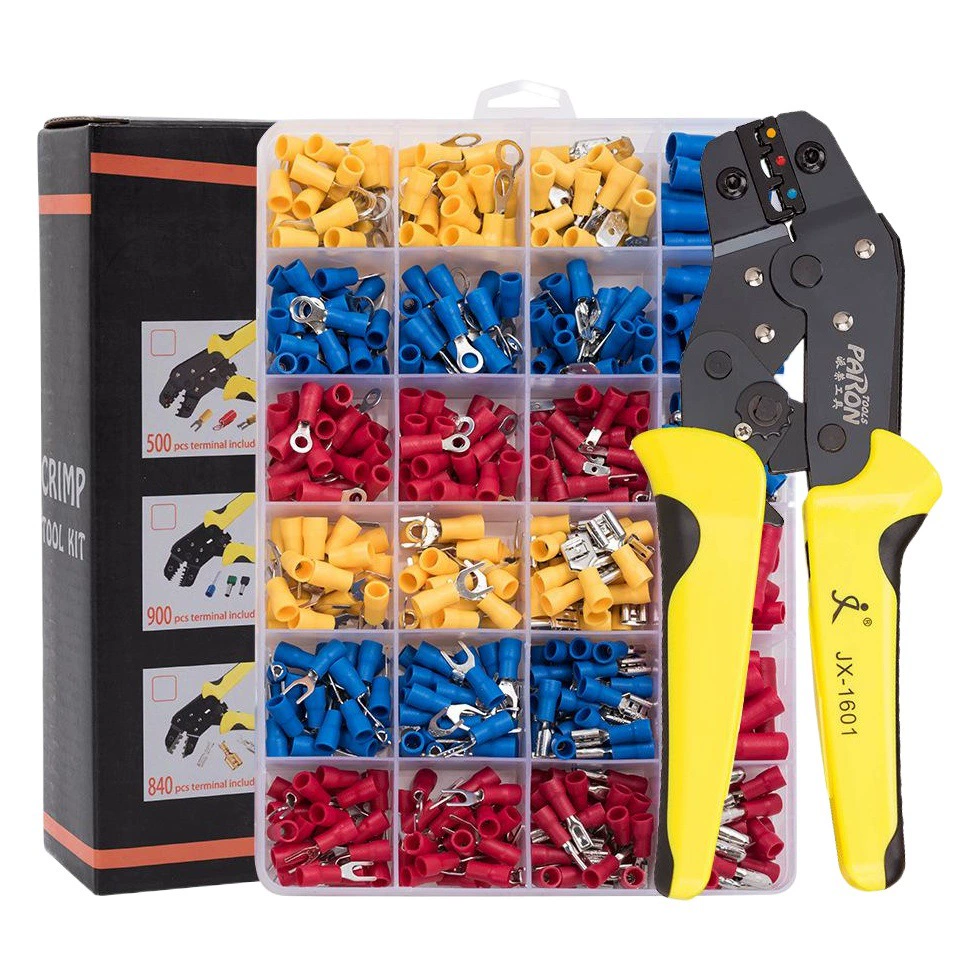 Трансграничная электронная коммерция Набор обжимных клещей для клемм с трещоткой Pai Rong, многофункциональные многофункциональные клещи для холодного прессования, набор обжимных клещей