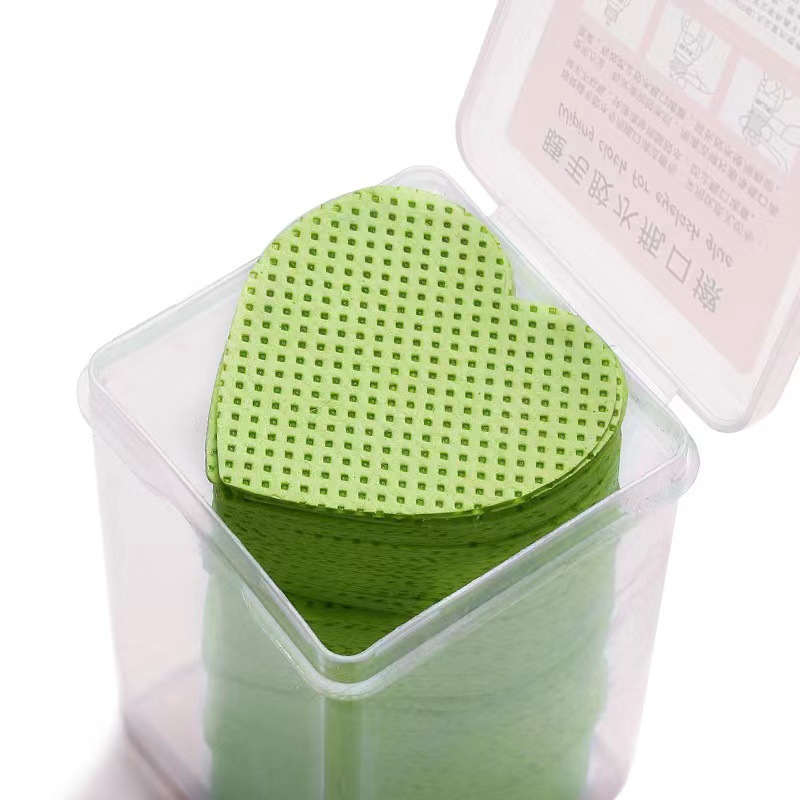 Botella de pegamento para pestañas tela de limpieza de manicuras mágica limpieza de algodón sin cabello limpieza de botella de pegamento limpia de uñas