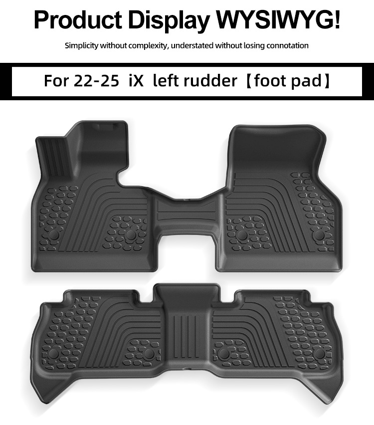 Suitable for 22-25 Bmw Ix Car Floor Mats, Special Car Floor Mats, Anti-Dirty Tpe Floor Mats, Cross-Border