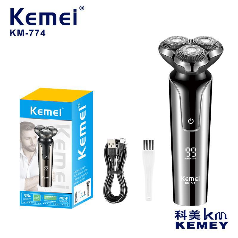 Kemei Cross-Border Razor Men's Km-774 Electric Razor Ultra-Clean Razor Beard Razor