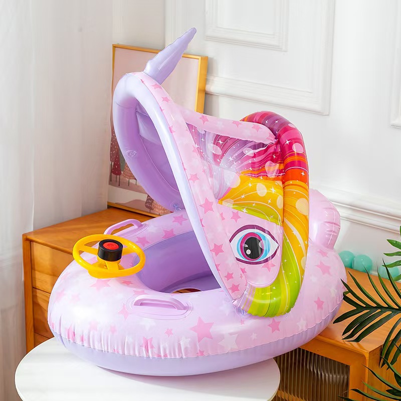 Anillo de natación para niños, anillo de asiento para bebés, asiento de automóvil debajo de las axilas, 1 - 3 años y más de 6 meses, anti-rollover