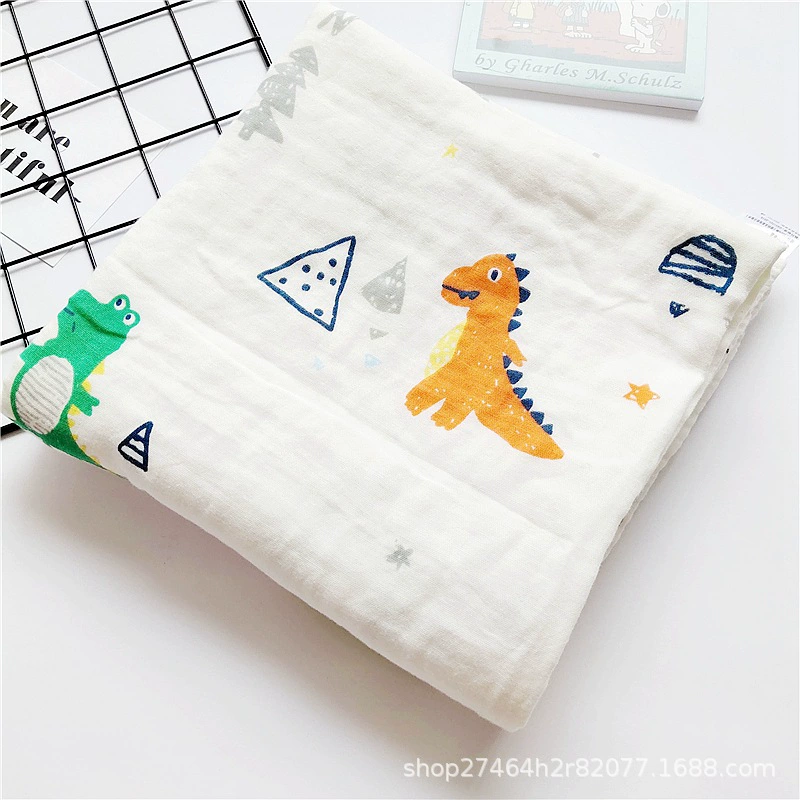 Cotton gauze children's bath towel, soft breathable duvet