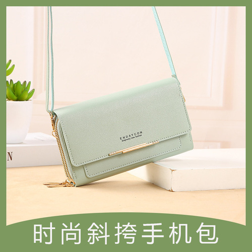New Crossbody Phone Bag with Multifunctional Zipper, Women's Fashion Trend Single Shoulder Crossbody Bag, Korean Style Women's Wallet