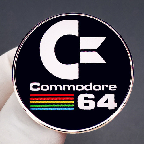 Commodore 64 Computer Main Unit Classic Retro Pin Badge Metal Alloy Accessory