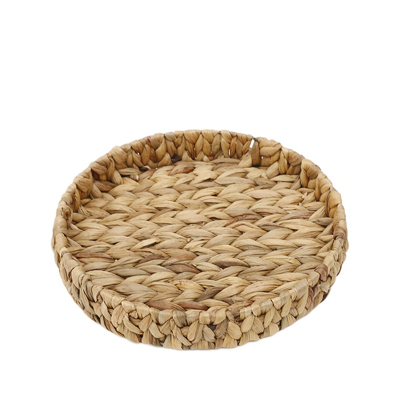 Nuevo estilo calabaza de agua paja cesta de almacenamiento bandeja de escritorio del hogar merienda pan cesta de almacenamiento de juguete caja de almacenamiento al por mayor