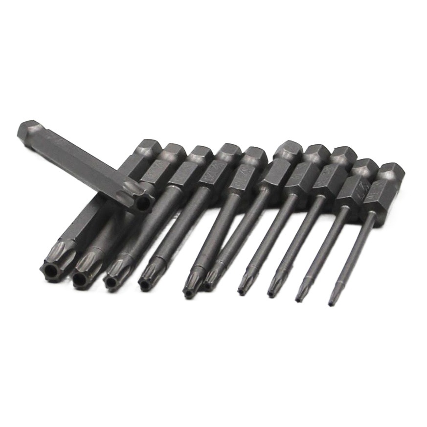 Venta al por mayor transfronteriza 50-75-100mm Hollow Plum Blossom alargado S2 lote cabeza hexagonal mango destornillador cabeza destornillador traje