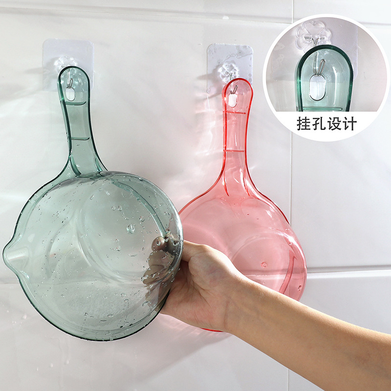 Big capacious plastic water ladle for home use