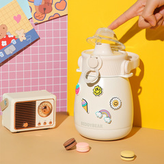 Dudubear Large Capacity Thermos Cup with Straw for Kids and Students, Popular Online Water Bottle