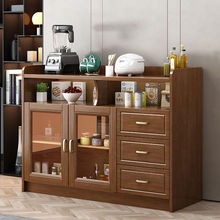 实木餐边柜多功能靠墙酒柜现代客厅餐厅办公室茶水柜置物架储物柜