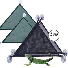 爬行动物吊床 蜥蜴 蛇 宠物吊床 蜥蜴吊床 网状吊床玩具秋千 绿色