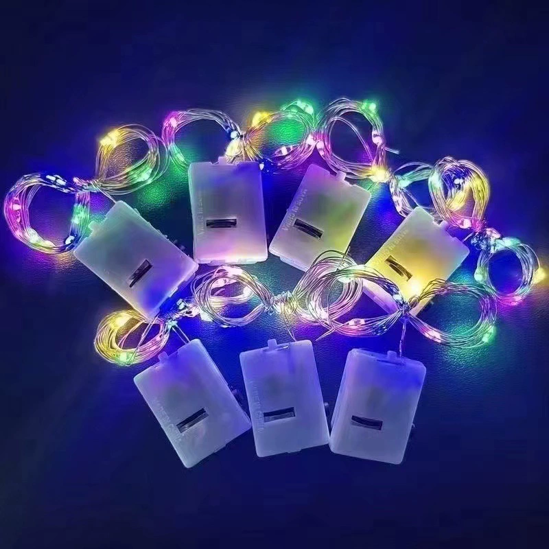 Медная проволока LED гирлянда букет украшение атмосферный цветной светодиодный лента маленькая световая цепь светящаяся цепь подарок украшение световая цепь