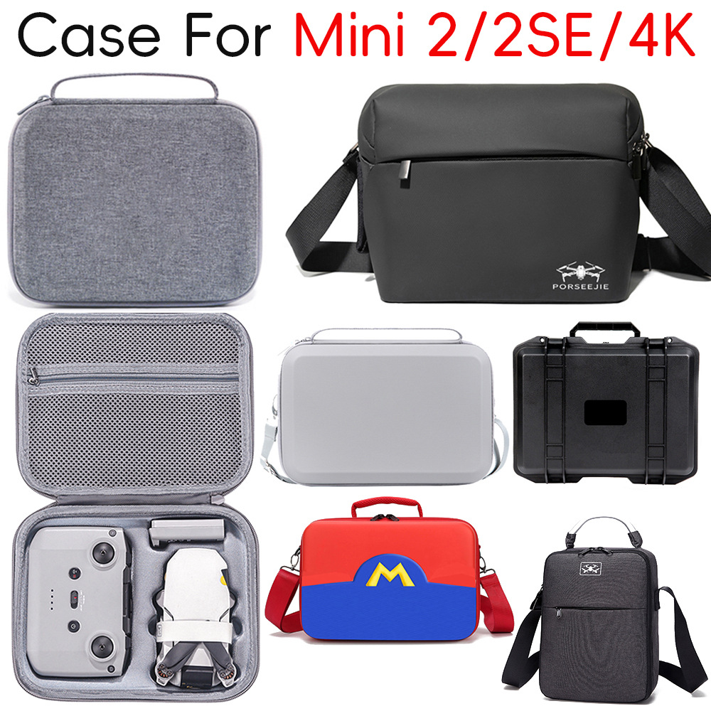 Adecuado para DJI Mini 2 SE caja de almacenamiento DJI mini 2 bolsa portátil PU caja de almacenamiento portátil UAV