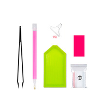 钻石画工具套装 DIY贴钻胶泥简三件套工具包点钻笔开口点钻盘批发