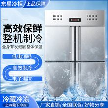 东星四门冰箱商用冷藏冷冻厨房保鲜柜速冻柜不锈钢冰柜立式大容量
