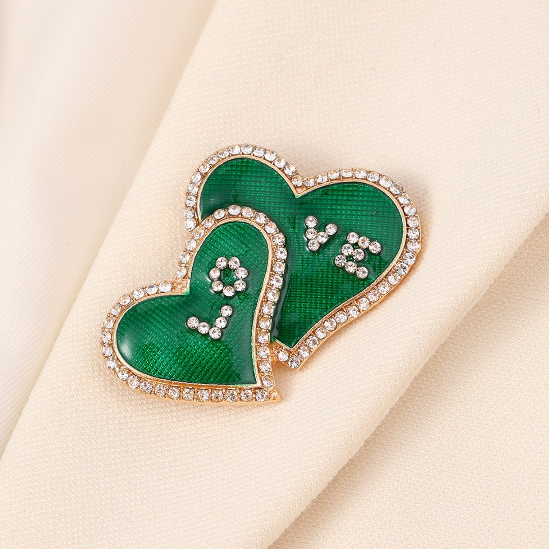 Vintage Style Heart Shape Alloy Plating Unisex Brooches display picture 2