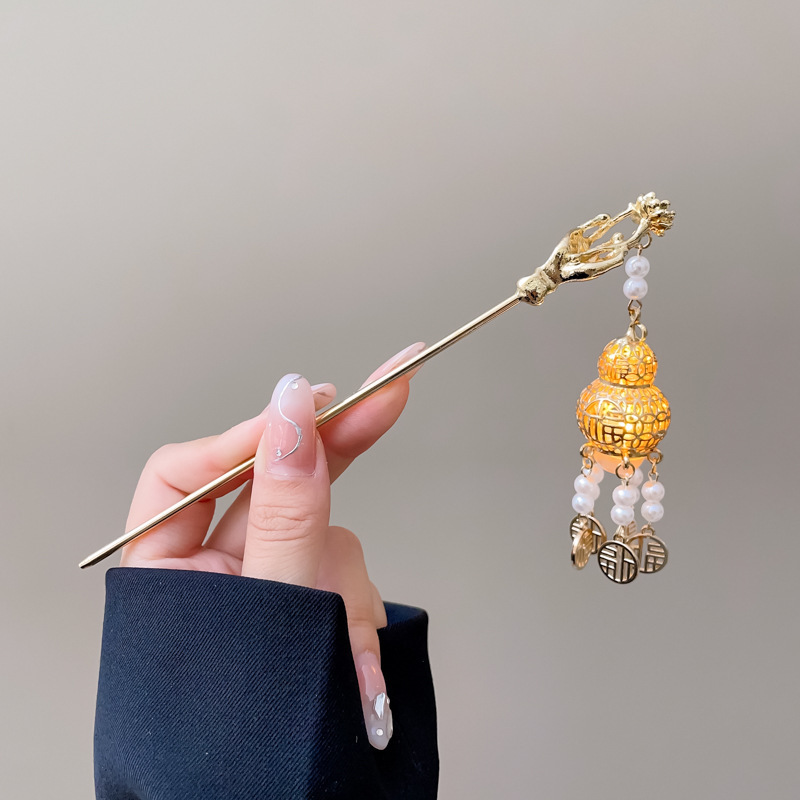 Horquilla horquilla de jade simple palillos modernos estilo antiguo de las mujeres de alto grado nuevo cheongsam chino diario rizador de pelo para niños tocado