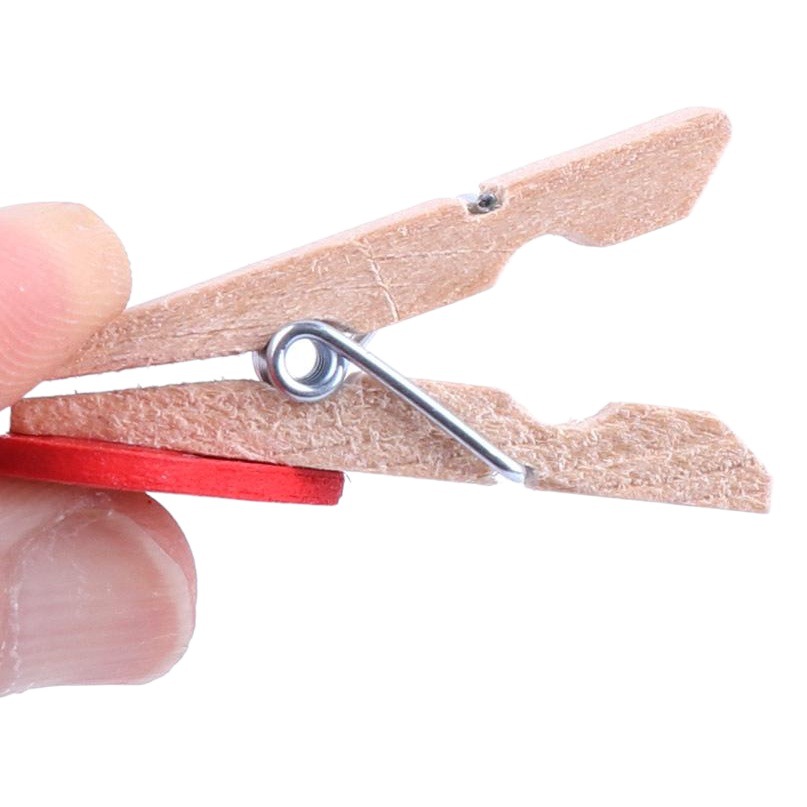 1 foto clip de madera cuerda de cáñamo foto decoración de la pared clip de foto clip de registro jardín de infantes color amor pequeño clip de madera