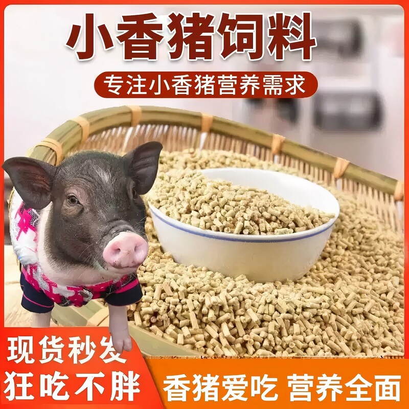 Pork Rinds Main Feed, Mixed Snacks for All Stages of Piglets, Complete Nutrition for Pet Dwarf Pigs, Factory Direct Delivery