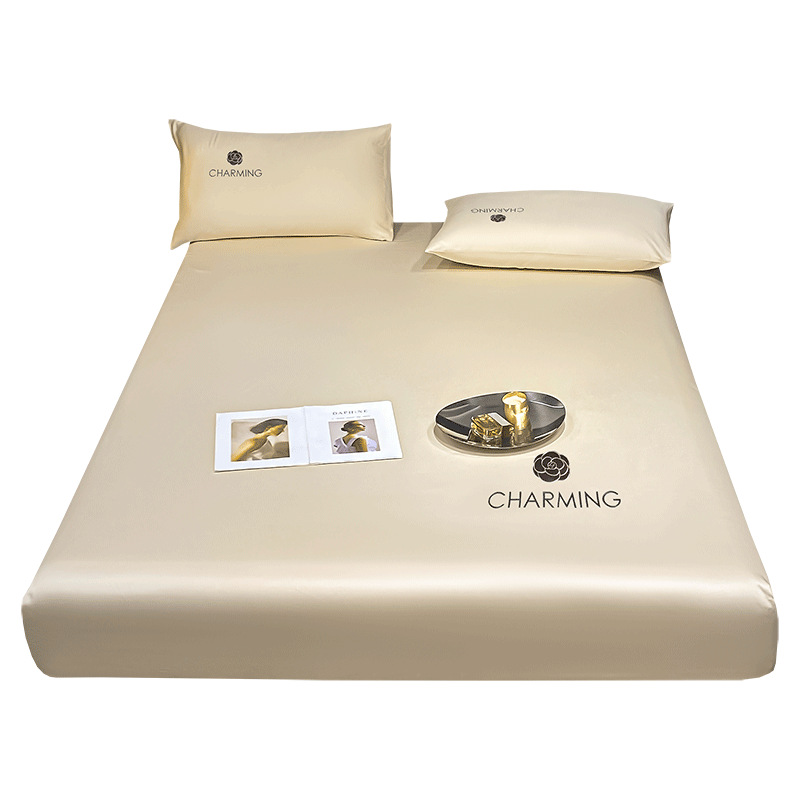 Tipo A Silla de cama de seda de hielo de una sola pieza Colcha de cama fresca de verano Cubierta de cama todo incluido Sábanas Protector de colchón Nuevo 2025